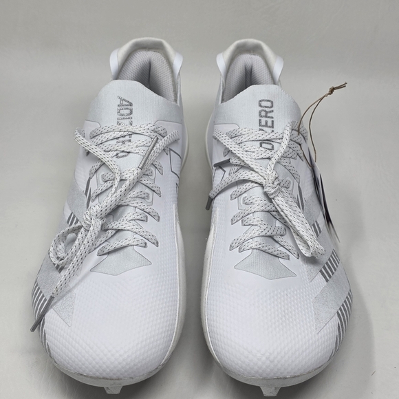 Adidas Men\'s Adizero Electric + Football Cleats Size 10 White Gray IE6278 New main image 6
